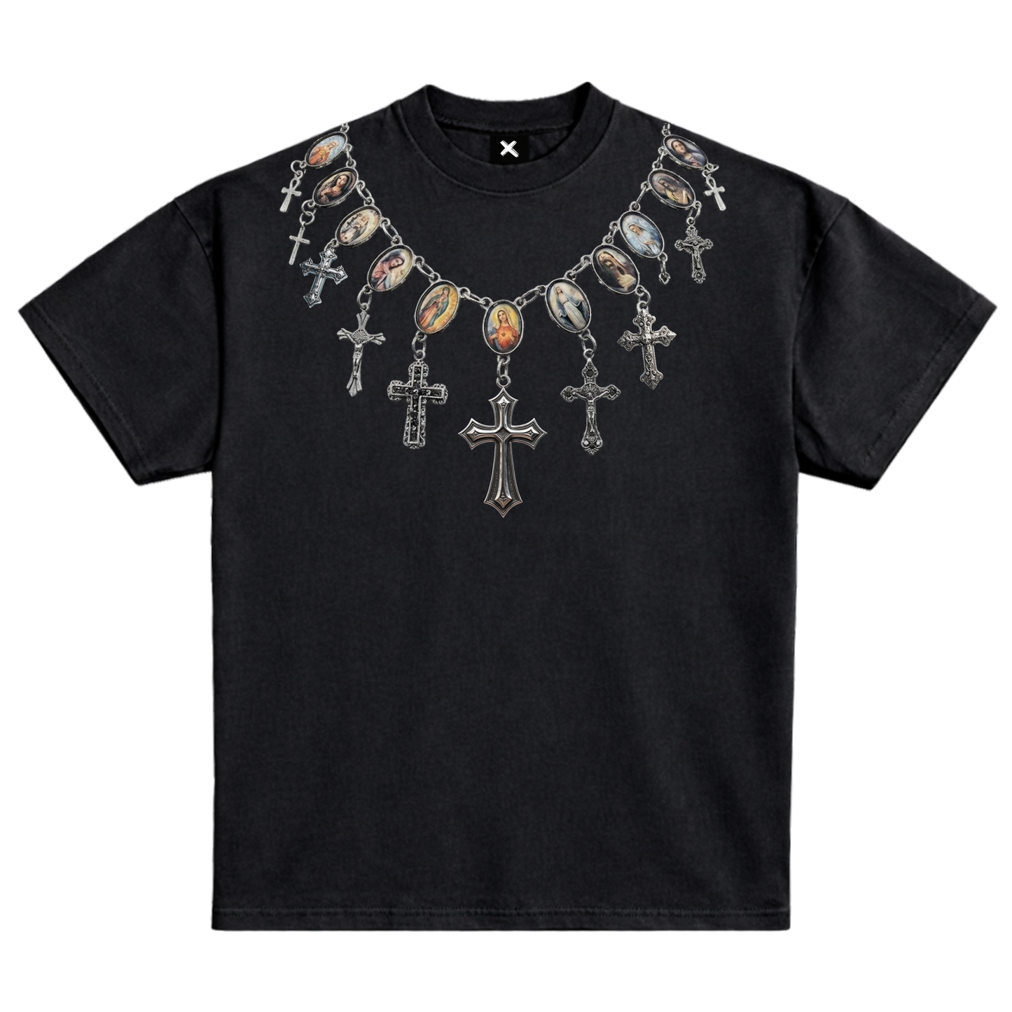 Cross Necklace Graphic T-Shirt | CIPHERERROR