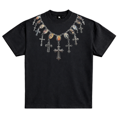 Cross Necklace Graphic T-Shirt | CIPHERERROR