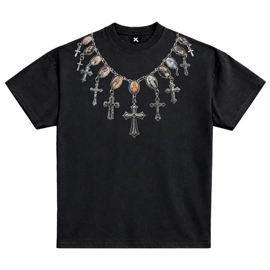 Cross Necklace Graphic T-Shirt | CIPHERERROR