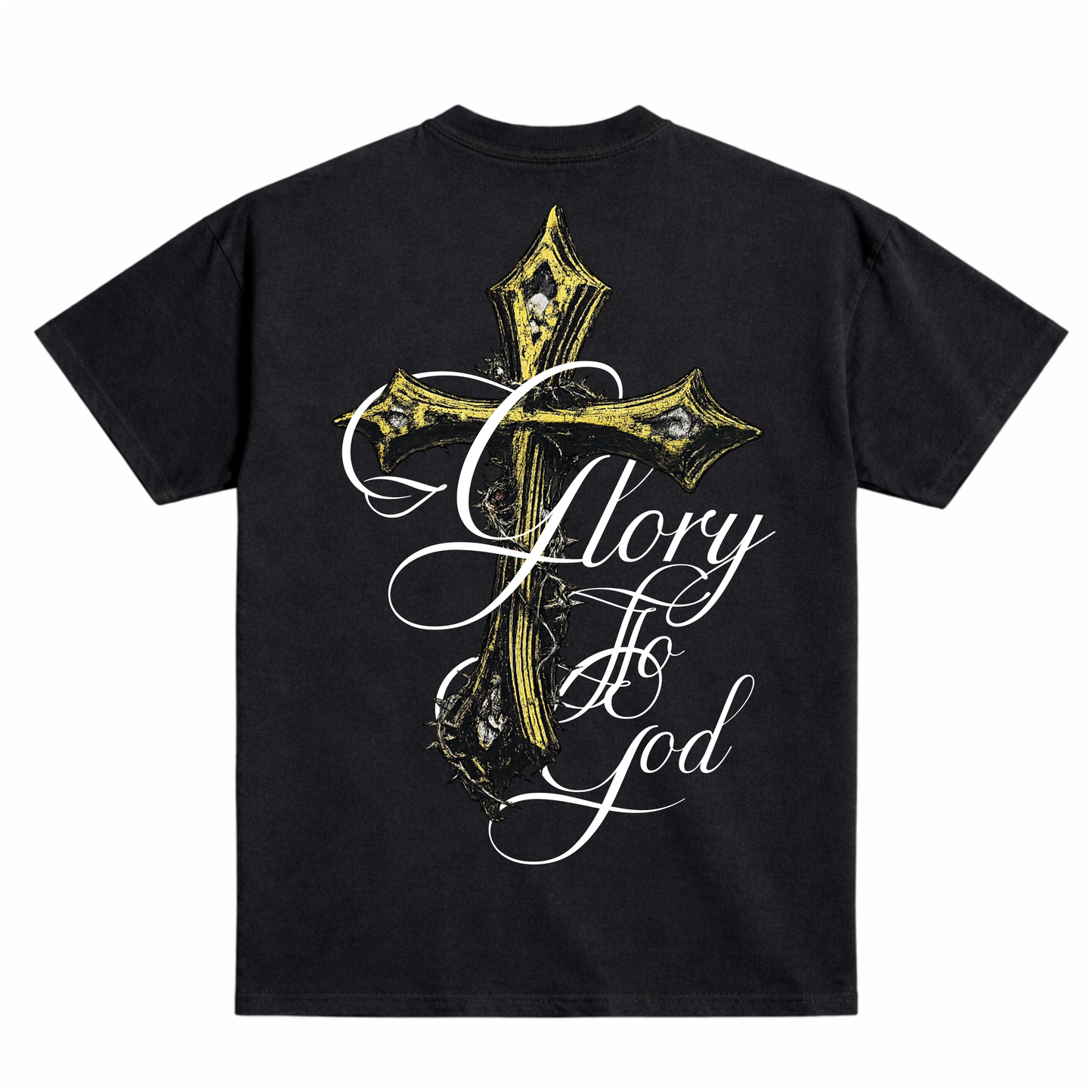Glory Be to God Cross Graphic T-Shirt