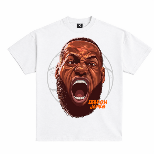 LeBron James Screaming Graphic T-Shirt | CIPHERERROR