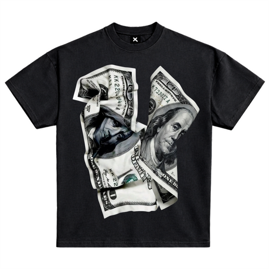 ROUGH DOLLAR BILL GRAPHIC TEE